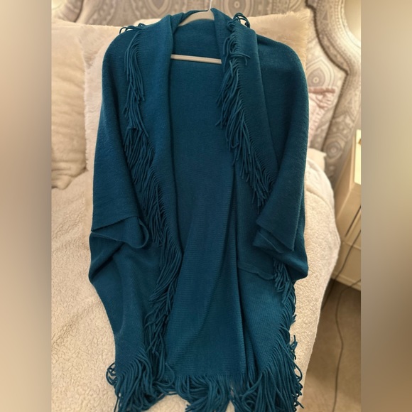 Gorgeous Teal Knit Cardigan Sweater - Picture 1 of 2